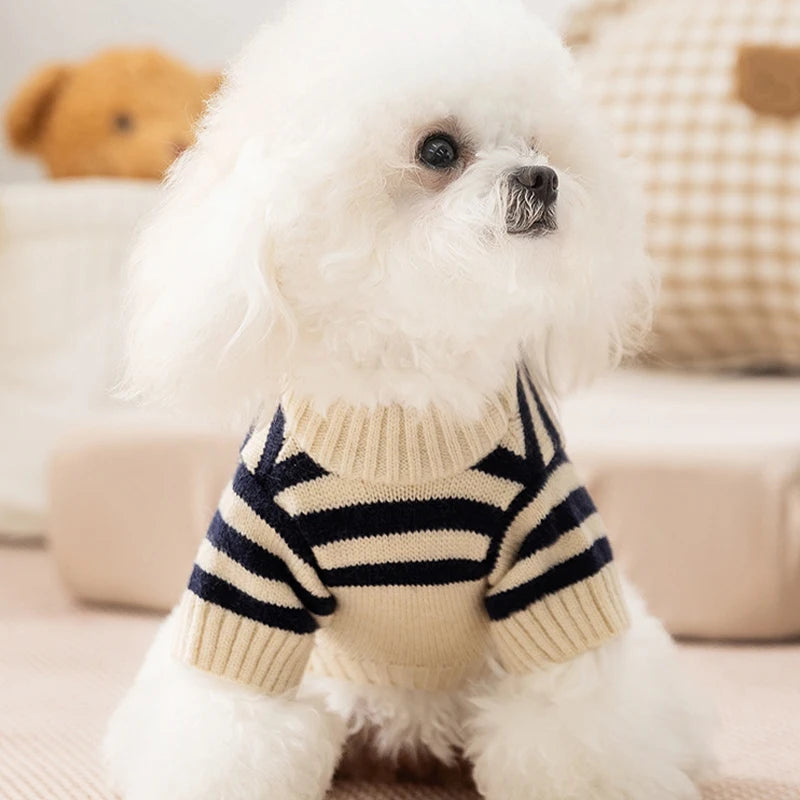KishiDoodles “Bear Hug” Striped Sweater