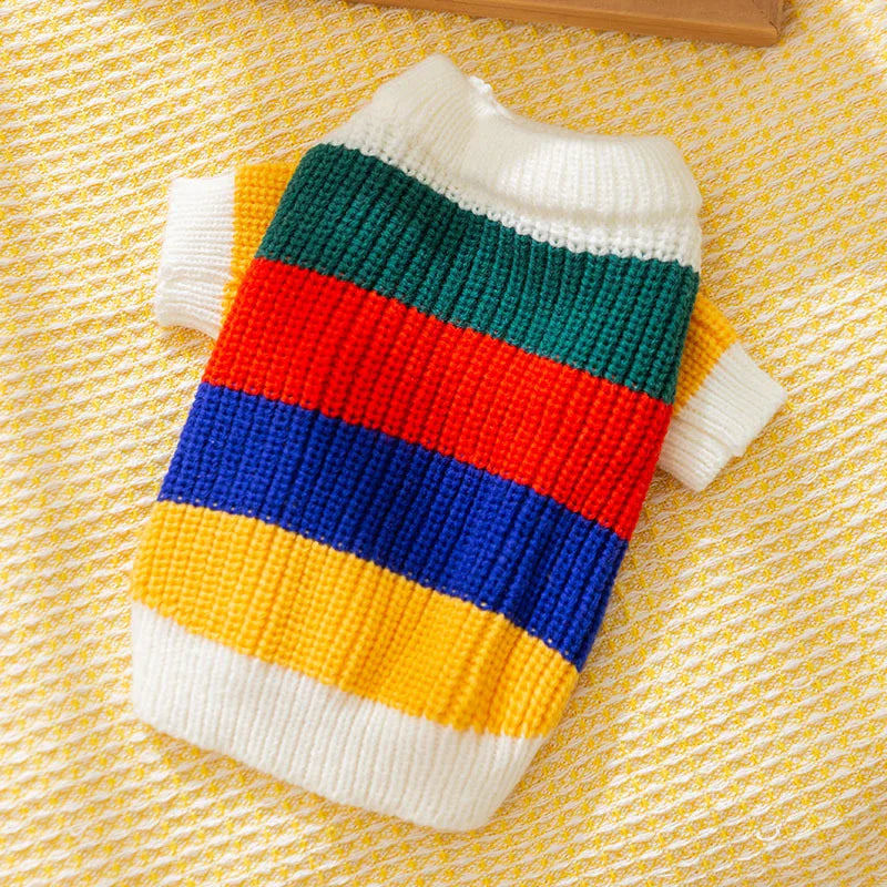 KishiDoodles “Bear Hug” Striped Sweater