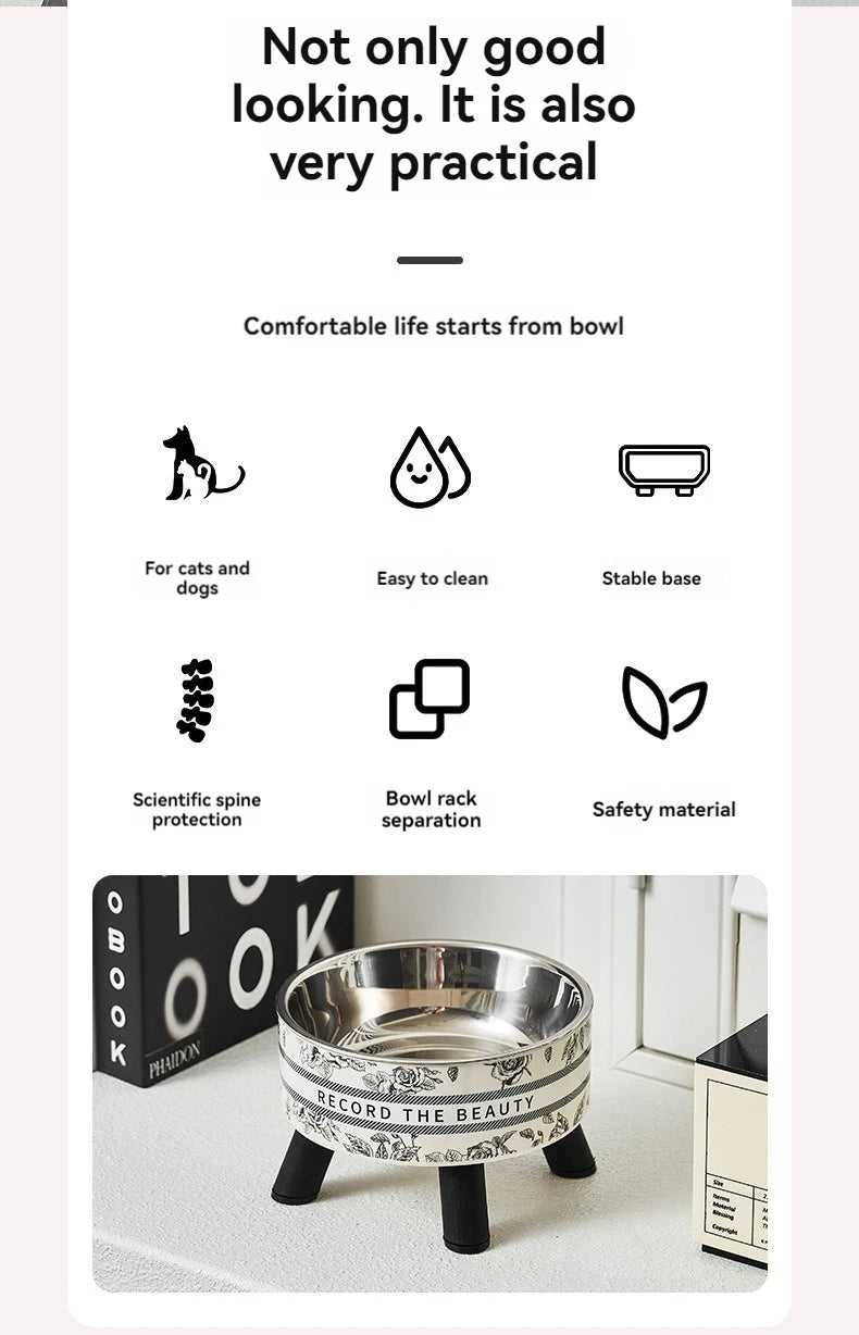 The Noir Maison Bowl – Elevated Pet Dining Edition